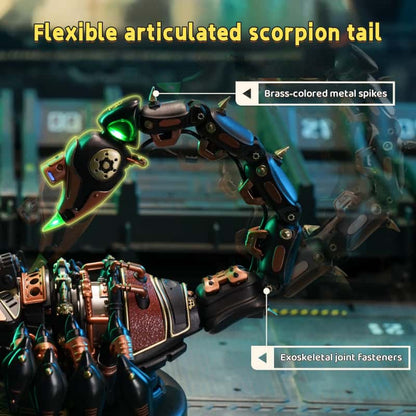 Heavy-Duty Battlefield Scorpion: 3D Assembly Building Block Toy, Metal Mechanical Assembly Model – A Qixi Festival Gift for Boys