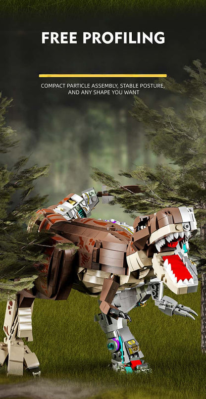 2025 New Mechanical Dinosaur Tyrannosaurus Rex Building Block Assembly Model Boy Educational Toy Ornament Children's Day Gift