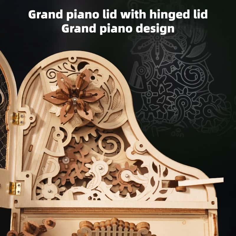 Peach-themed wooden assembly model 3D puzzle DIY building block toy for adults