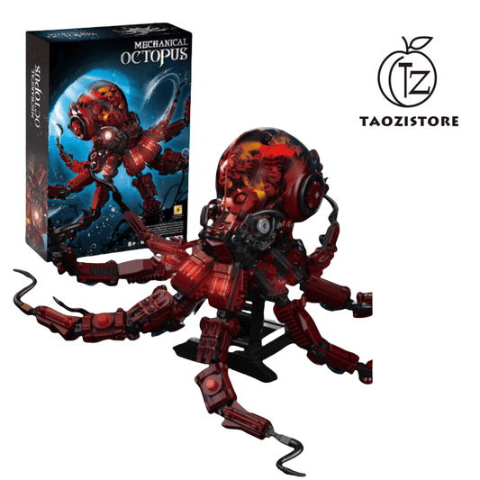 New mechanical octopus assembly building blocks toys educational assembly model ornaments boy birthday gift