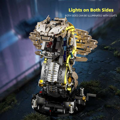 New Mechanical Cobra King Assembly Building Blocks - Articulated Linkage, Educational & High-Difficulty Toy Model, Ideal Gift for Boys