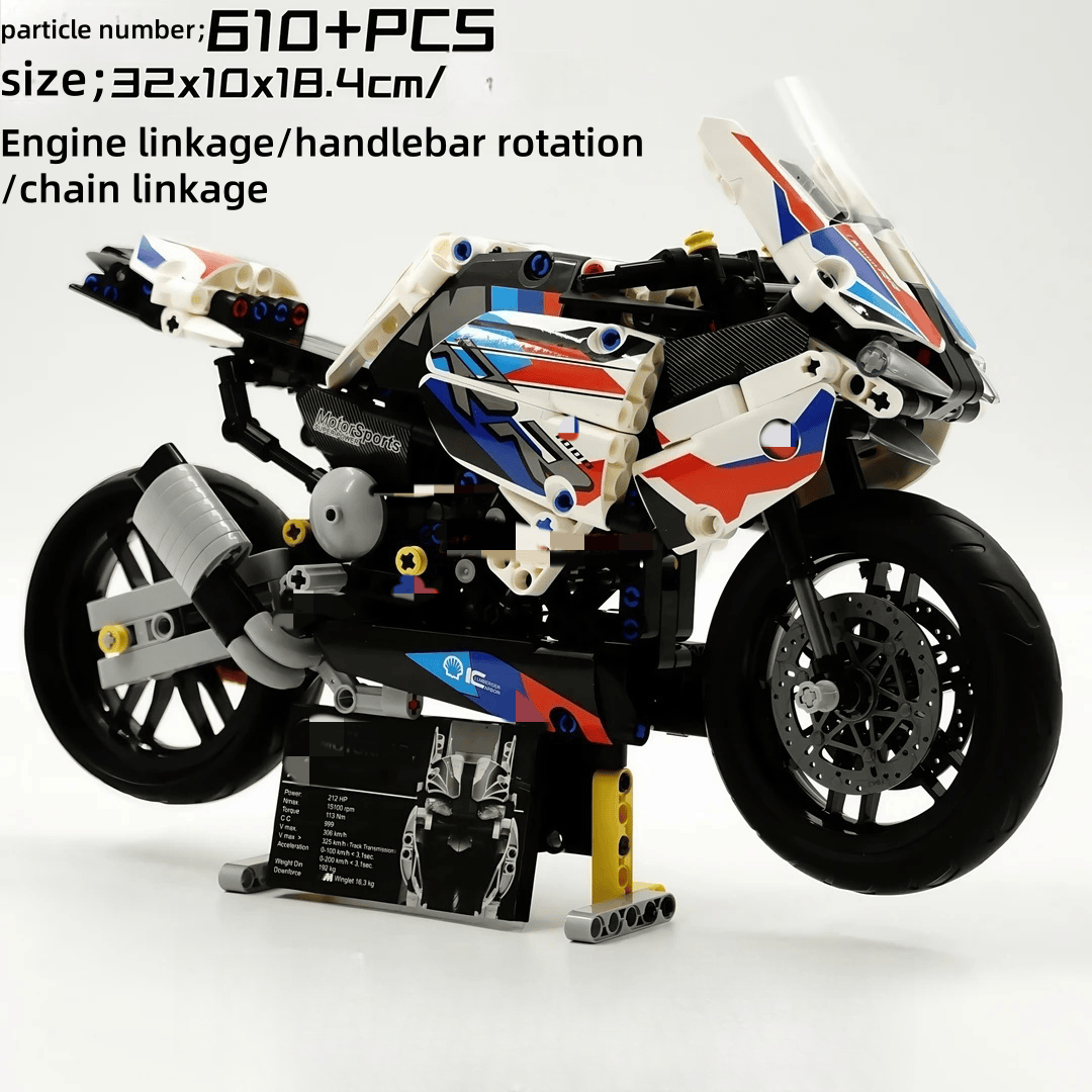 Motorcycle building blocks Harley motorcycle boys assembly toys mechanical model gift
