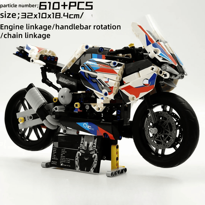 Motorcycle building blocks Harley motorcycle boys assembly toys mechanical model gift