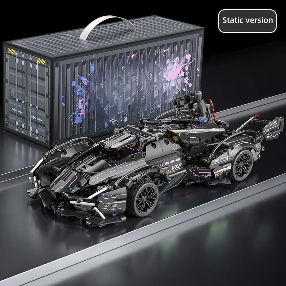 [Upgraded remote control power] Black Warrior Rambo | LED lights | High-performance remote control car | Alloy shell + ABS environmentally friendly plastic |