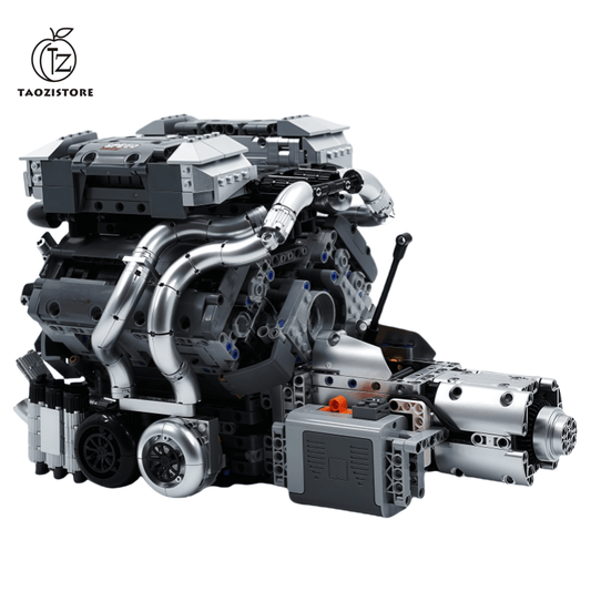 STEM technology assembly | W16 engine model | Electric dynamic version | Mechanical structure teaching toys | Suitable for teenagers and adults