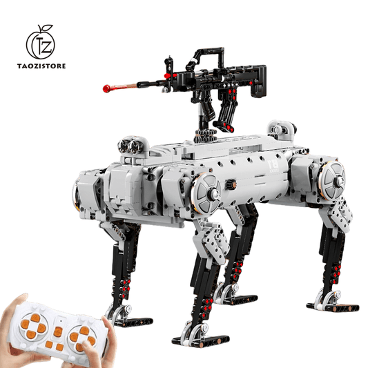 New unmanned robot dog military weapon children's educational building block toys boy's holiday gift
