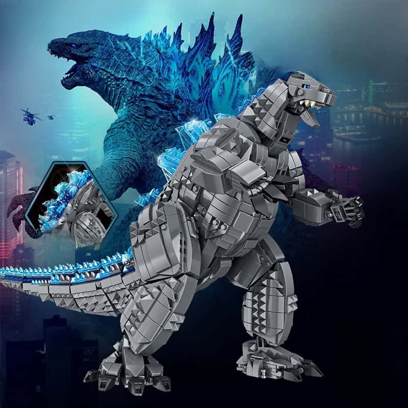Building Blocks Mechanical Godzilla vs. King Kong Model Puzzle Assemble Monster Toy Boy 3-12 Birthday Gift
