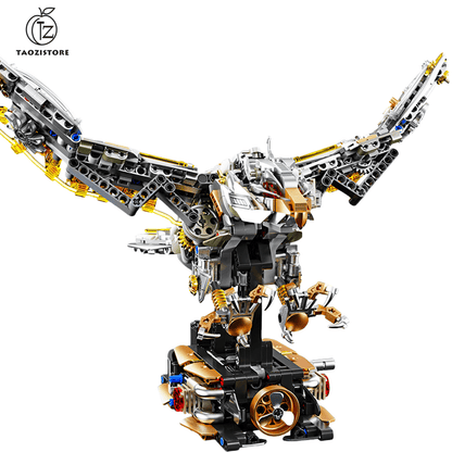 Mechanical eagle building blocks New steampunk eagle assembly toy model Desktop ornaments boy gift