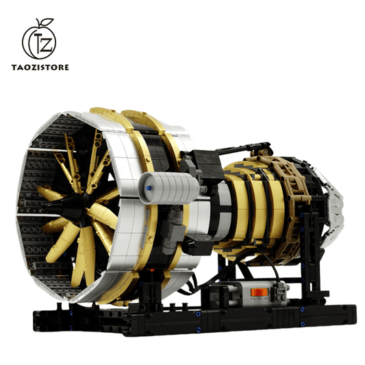 Aircraft Engine MOC Model - 2256 Pieces DIY Building Blocks with Motor - Educational Gift for Kids and Adults