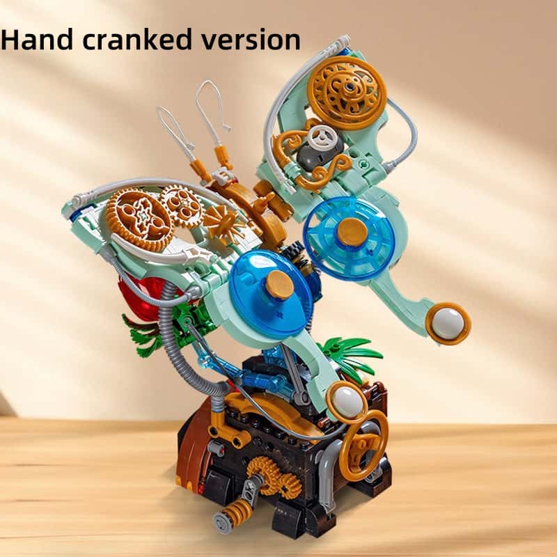 New mechanical butterfly building blocks ornaments insect series children's assembly toys girls birthday gift