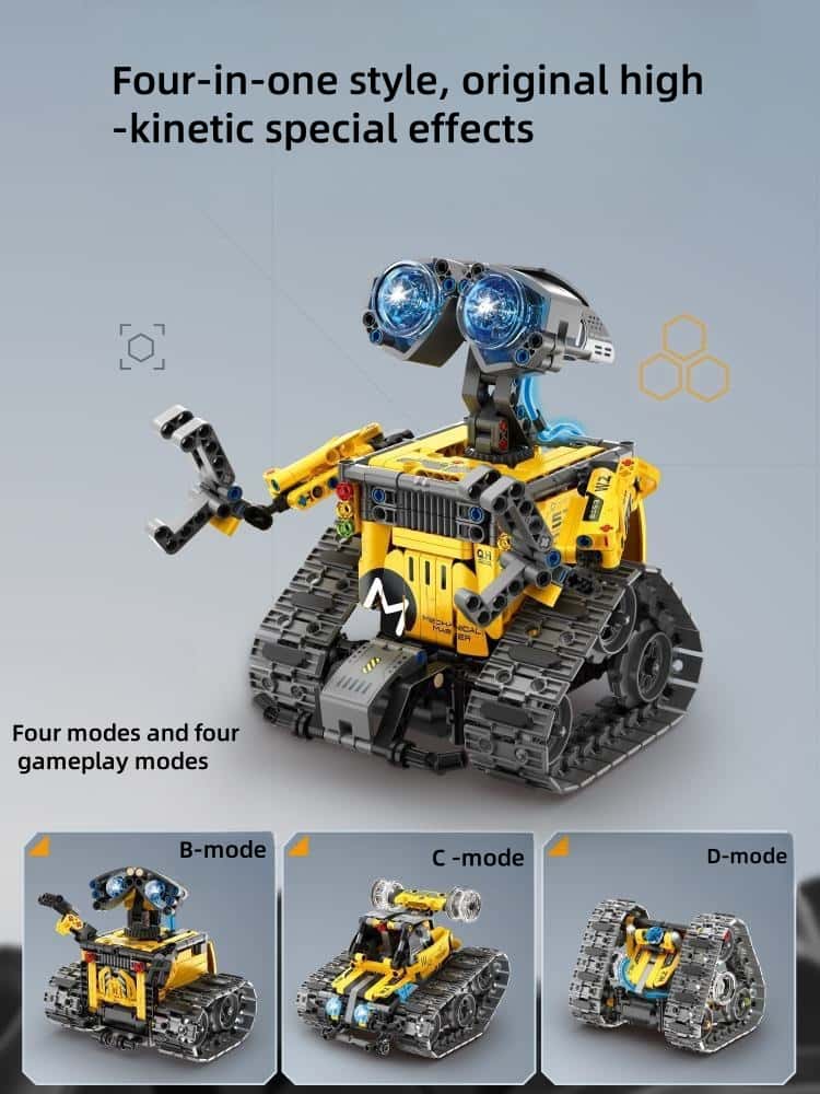 Wall-E robot 4 in 1 programming remote control electric assembly building block model toy educational children's toy assembly