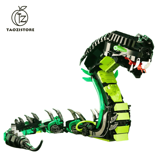 Mechanical Cobra Light Edition Educational Small Particle Assembly Building Blocks Science Education Assembly Toy Gift