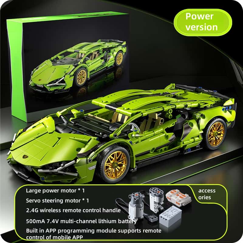 Adult building block supercar | Rambo remote control model | Upgrade power system |