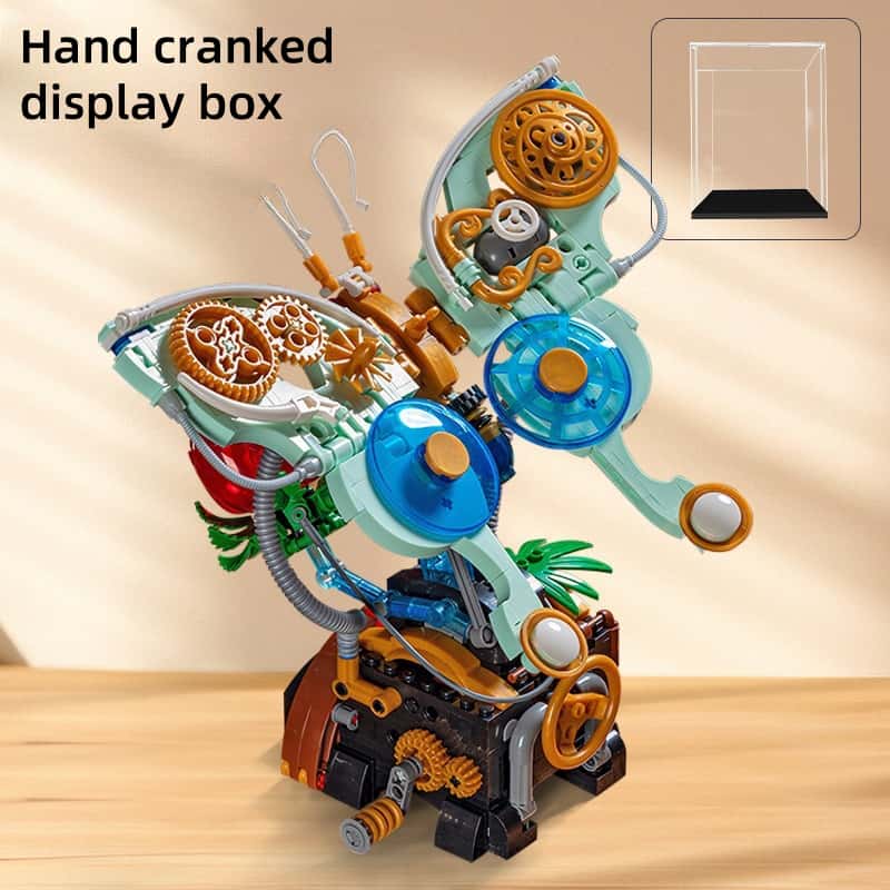 New mechanical butterfly building blocks ornaments insect series children's assembly toys girls birthday gift