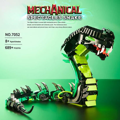 Mechanical Cobra Light Edition Educational Small Particle Assembly Building Blocks Science Education Assembly Toy Gift