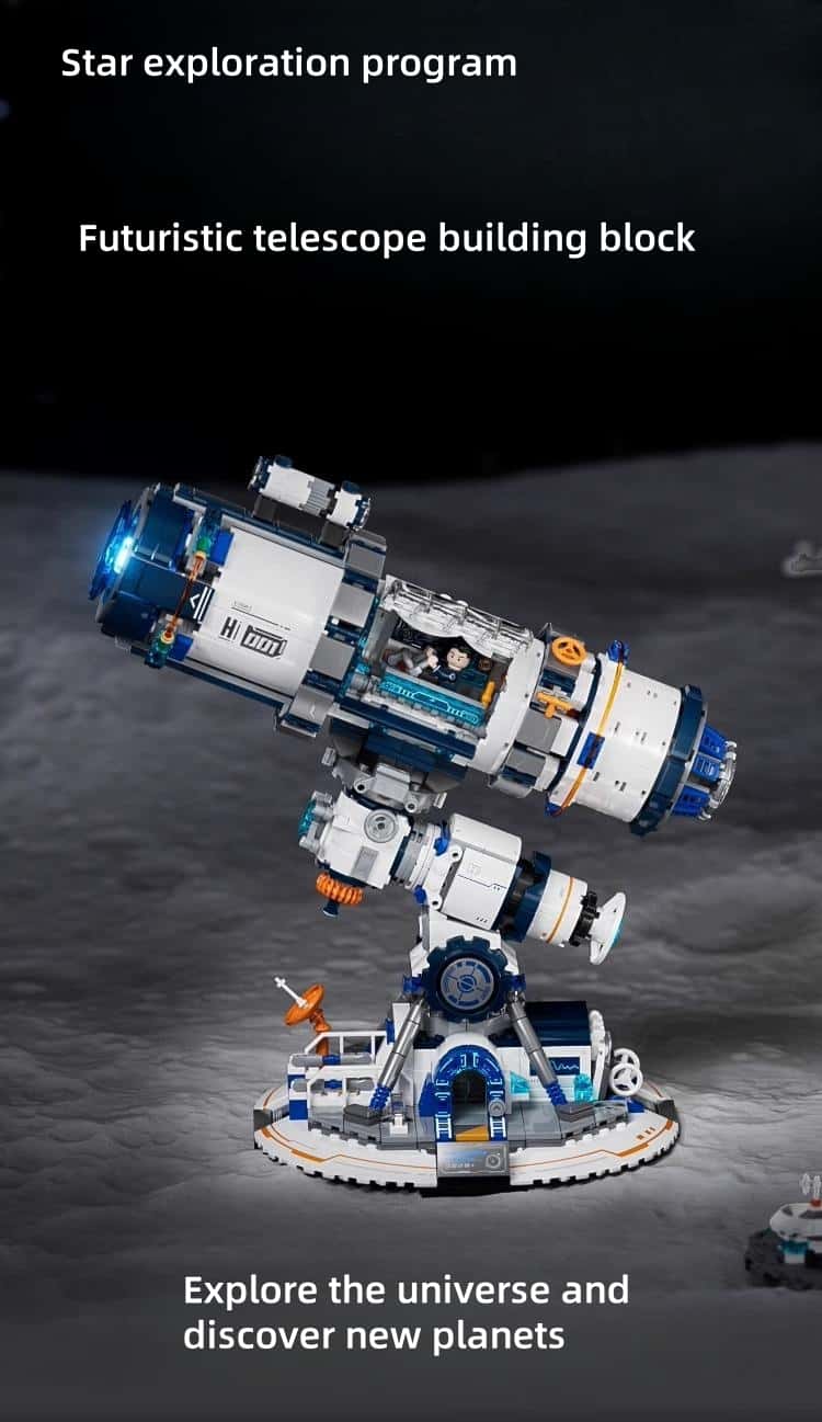 Star Exploration Project Telescope Building Blocks Assembling Toy Model Aerospace Science and Technology Museum Series