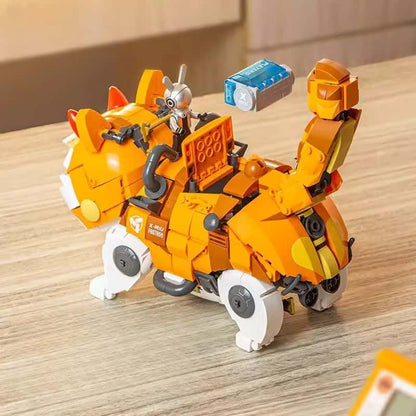 Mechanical cat orange prince assembly toy educational animal model suitable for boys and girls holiday gifts