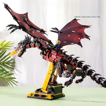 Dinosaur building blocks Ninjago assembly toy giant fire dragon boy 8-12 years old gift