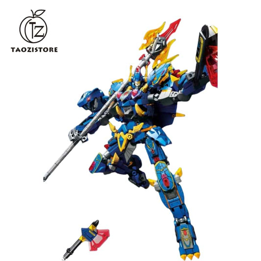 Mecha robot building block set, Xuanwu magic armor action figure toy, with flexible joints and weapons, suitable for boys and girls collection gifts