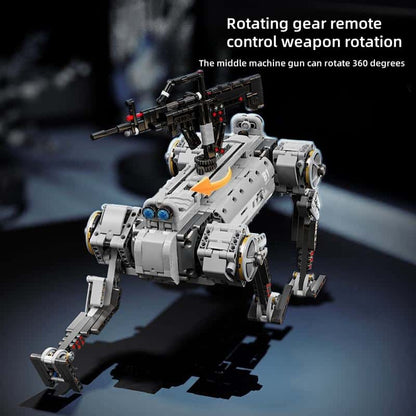 New unmanned robot dog military weapon children's educational building block toys boy's holiday gift