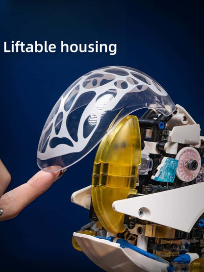 Mechanical Nautilus Building Blocks Marine Life 6 to 12 Years Old Children's Educational Assembly Electric Toy Boy Gift