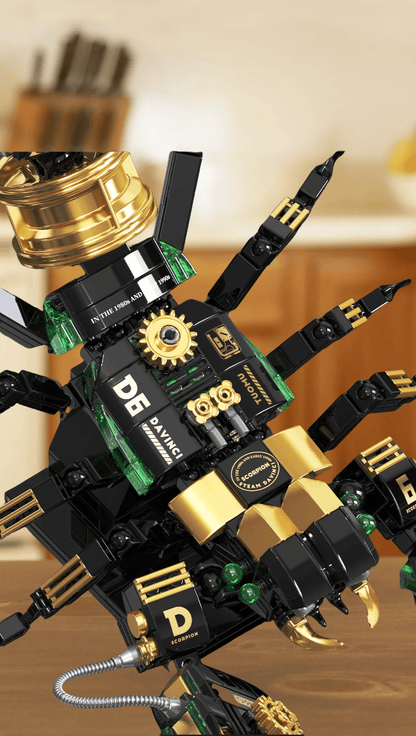 Steampunk giant claws scorpion building blocks mechanical gear model ornaments toys