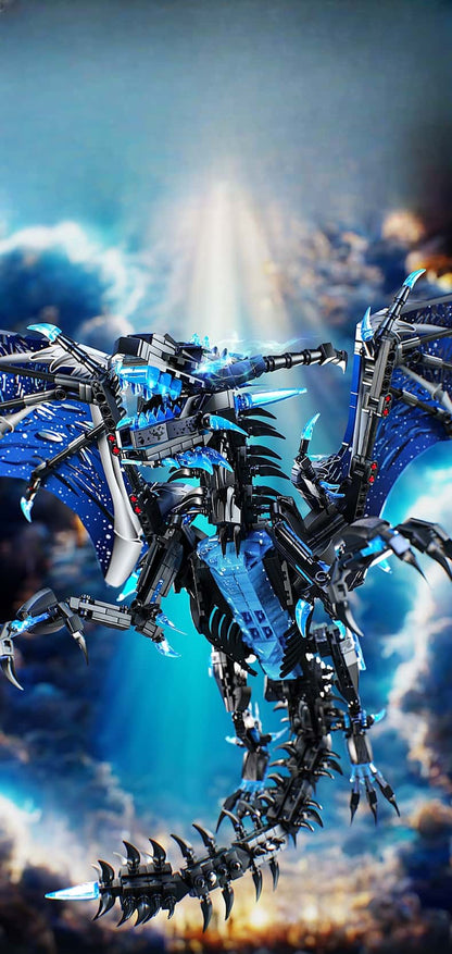 Frost dragon model classic Chinese dragon building blocks assembled Chinese style toys suitable for boys and girls collection gifts