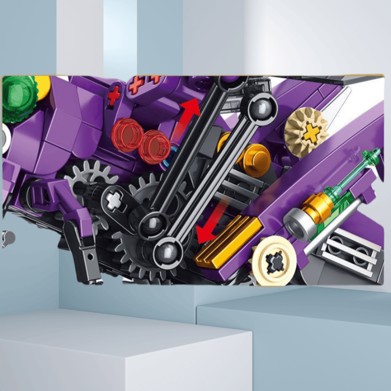 Mechanical animal electroplating building block toys children's assembly trendy play gifts suitable for boys and girls holiday gifts