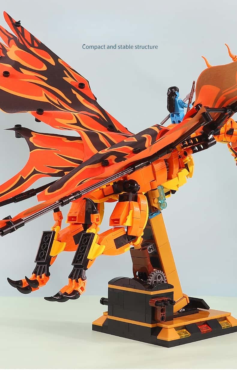 Dinosaur building blocks Ninjago assembly toys boys monster giant flying dragon 8-12 years old gift