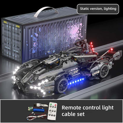 [Upgraded remote control power] Black Warrior Rambo | LED lights | High-performance remote control car | Alloy shell + ABS environmentally friendly plastic |