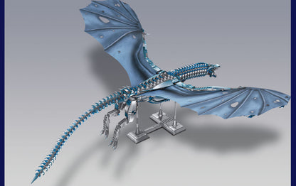 Ninjago Dragon Building Blocks Frost Dragon Model Boys High Difficulty Assembling Flying Dragon Children's Toy Gift
