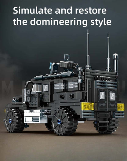 Mine-proof ambush vehicle assembly toys for boys educational brain building block toys children's gifts 6-14 years old