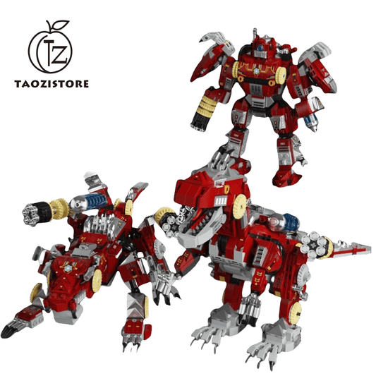 Mechanical deformation Tyrannosaurus Rex can be changed into 3 forms, assembled building blocks, children's educational dinosaur toys