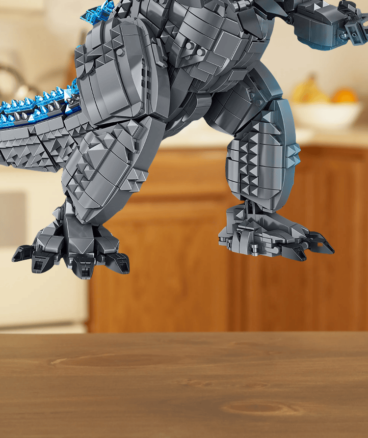 Building Blocks Mechanical Godzilla vs. King Kong Model Puzzle Assemble Monster Toy Boy 3-12 Birthday Gift