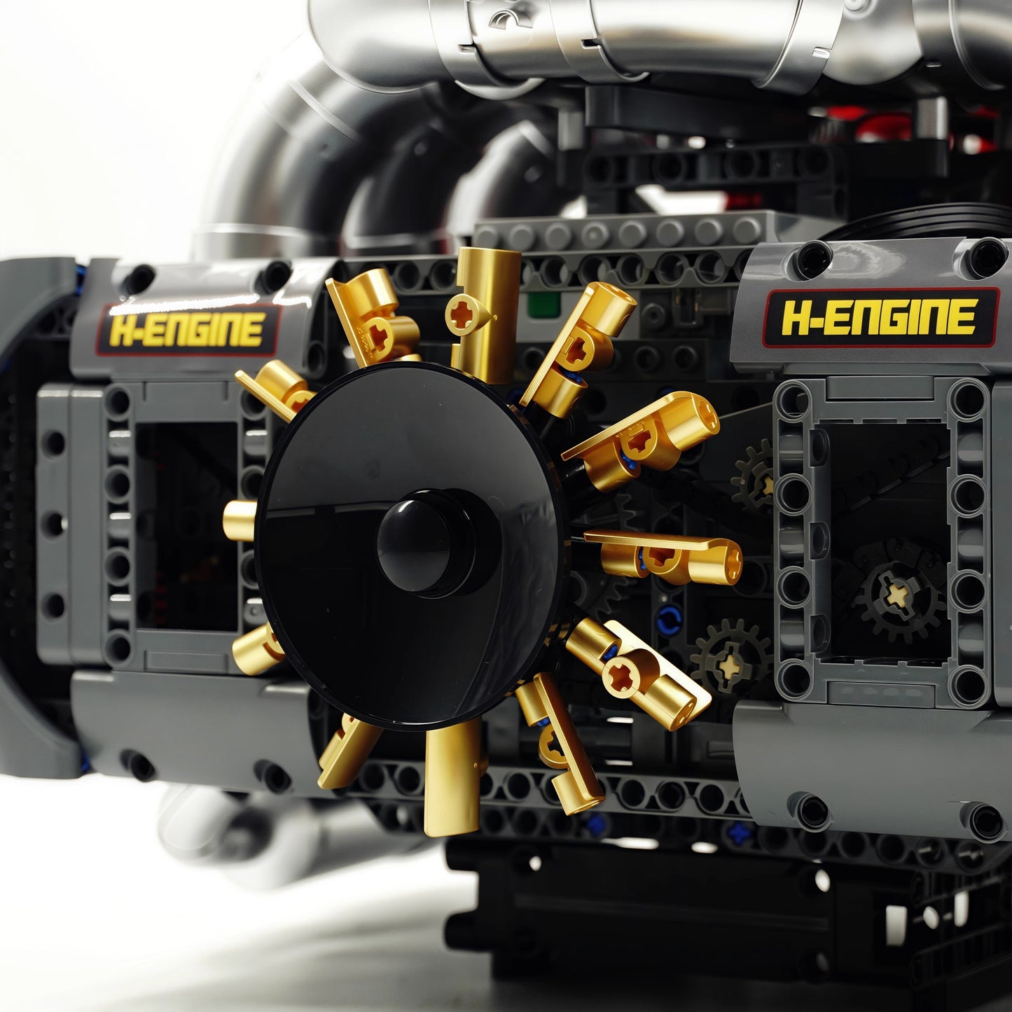 911 horizontally opposed 6-cylinder engine building block model electric assembly technology toy boy birthday gift collection display first choice