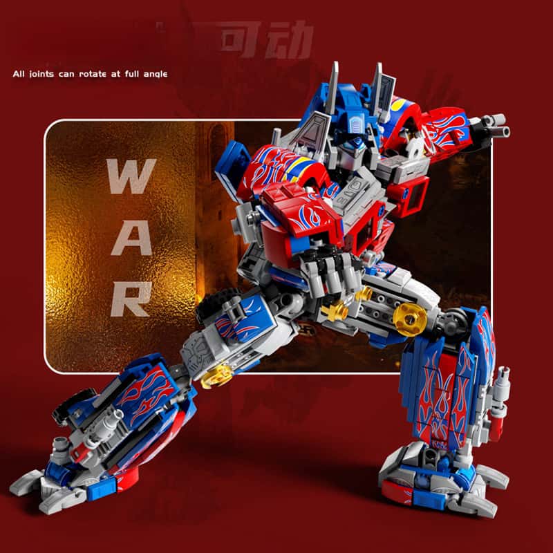 Transformers Optimus Prime building blocks Wasp mecha robot two-piece set Cool urban mecha warrior toys, holiday gifts for adults and children