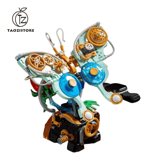 New mechanical butterfly building blocks ornaments insect series children's assembly toys girls birthday gift
