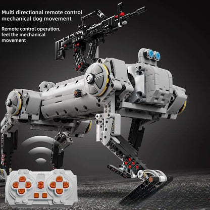 New unmanned robot dog military weapon children's educational building block toys boy's holiday gift