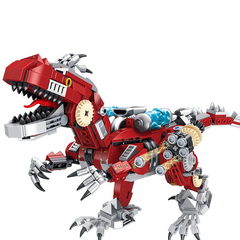 Mechanical deformation Tyrannosaurus Rex can be changed into 3 forms, assembled building blocks, children's educational dinosaur toys