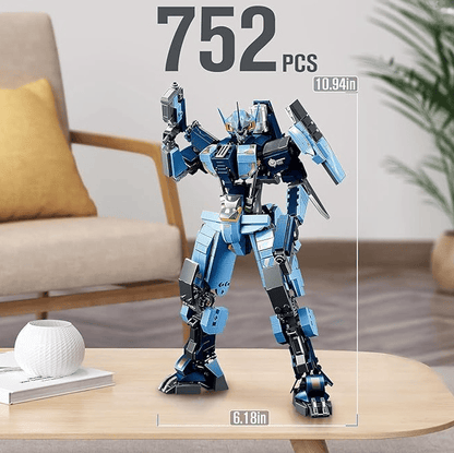 Mech Robot Building Blocks Set (For Adults), 752 Pieces Cool Warrior Model Set, City Justice Hero Toy Set, Best Gift for Teen Boys Aged 6 7 8 9 10+,
