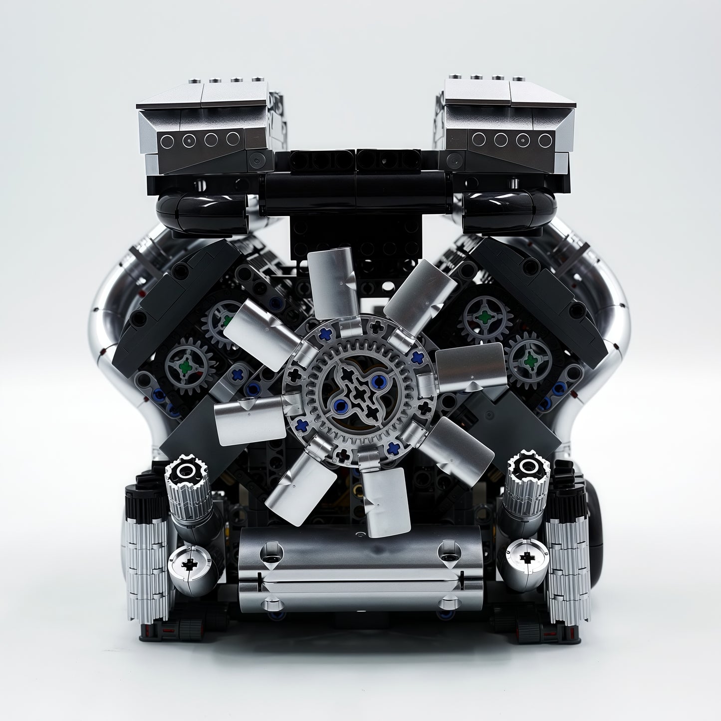 STEM technology assembly | W16 engine model | Electric dynamic version | Mechanical structure teaching toys | Suitable for teenagers and adults