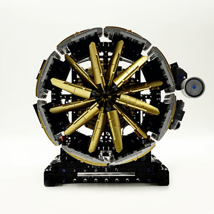 Aircraft Engine MOC Model - 2256 Pieces DIY Building Blocks with Motor - Educational Gift for Kids and Adults