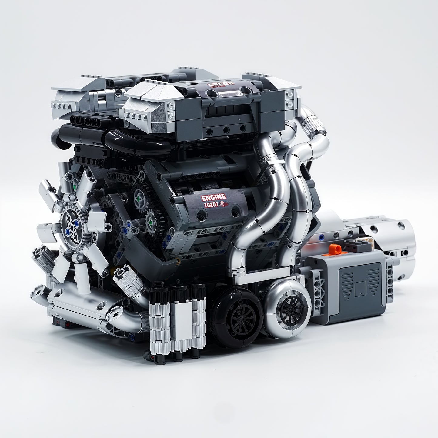STEM technology assembly | W16 engine model | Electric dynamic version | Mechanical structure teaching toys | Suitable for teenagers and adults