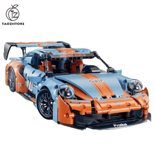 Remote Control Racing Car Gulf Color 911 Sports Car High Speed Power Edition with LED Lights