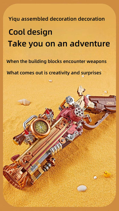 New weapon puzzle Assembling building block model Punk gun Boys birthday gift toy