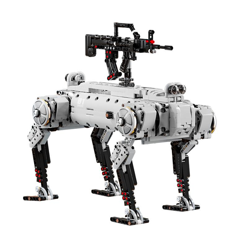 New unmanned robot dog military weapon children's educational building block toys boy's holiday gift