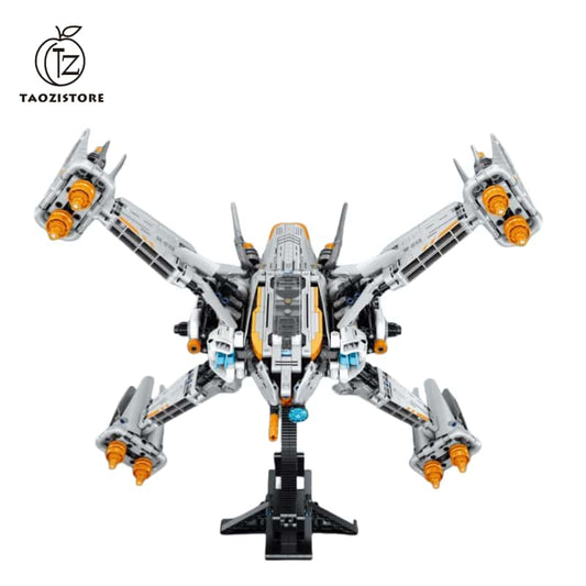 X-ray Sword Ship Model Technology Particles High Difficulty Boys Splicing Linkage Educational Building Blocks Toy Gift Children DIY