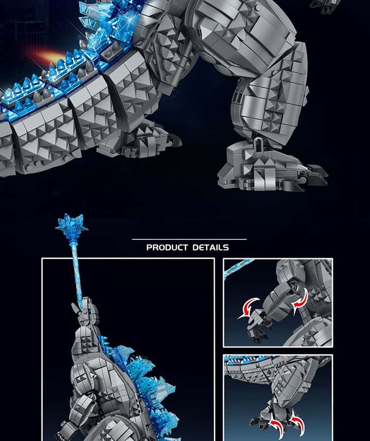 Building Blocks Mechanical Godzilla vs. King Kong Model Puzzle Assemble Monster Toy Boy 3-12 Birthday Gift