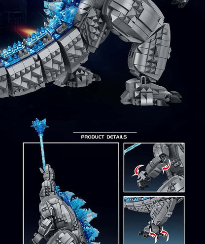 Building Blocks Mechanical Godzilla vs. King Kong Model Puzzle Assemble Monster Toy Boy 3-12 Birthday Gift