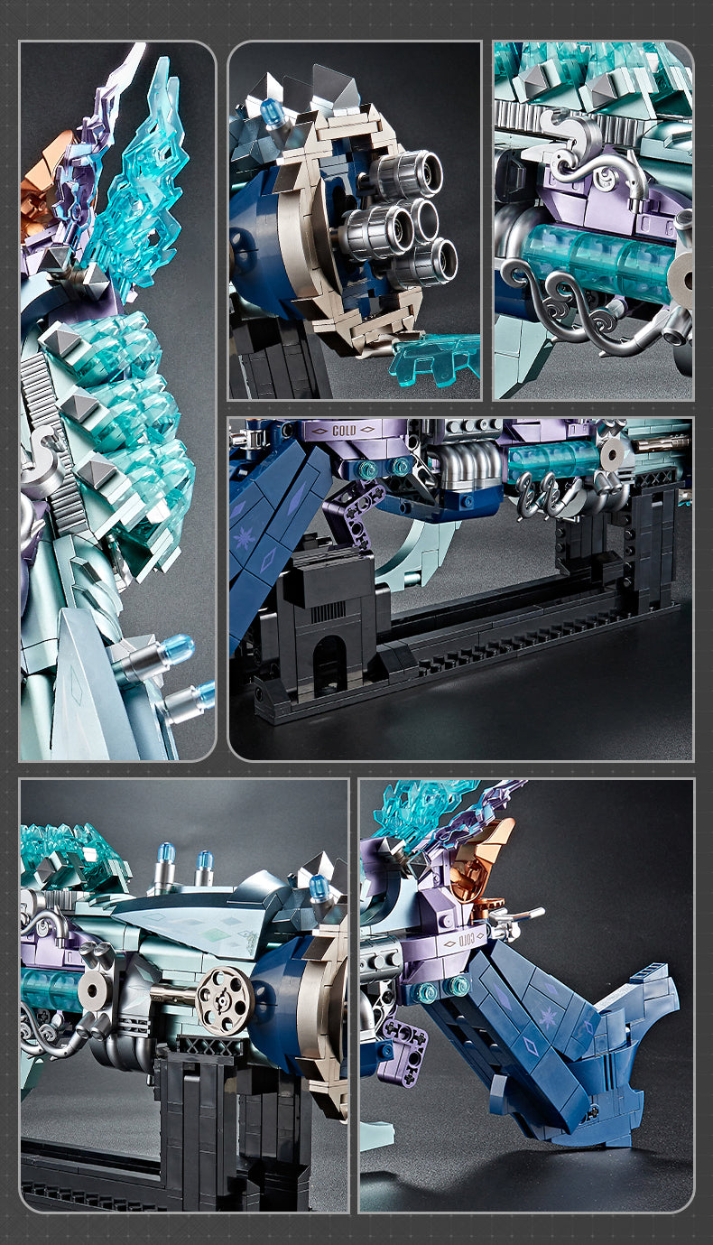 New weapon puzzle Assembling building block model Punk gun Boys birthday gift toy
